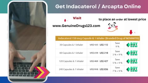 Stay Healthy with Indacaterol Arcapta - Get Online Today