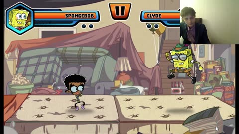 SpongeBob SquarePants VS Clyde In A Nickelodeon Super Brawl World Battle With Live Commentary