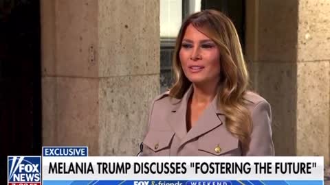 Melania Trump Sits Down To Talk About Her Impressive Work "Fostering The Future"