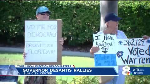 Governor DeSantis rallies in Sun City Center before energetic crowd