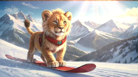 Wild Animals as Skier