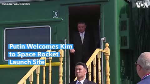Putin Welcomes Kim to Space Rocket Launch Site | VOA News