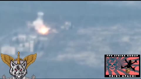 Russian T80 Destroyed by Ukrainian Drone Strike
