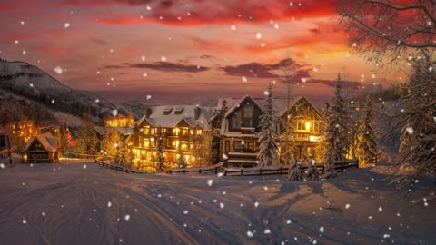 Sounds of the Season - Relaxing Music ❄ Winter's Blanket: A Snowy Village Tale.