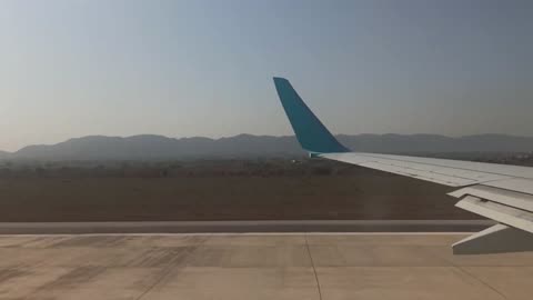 Serene Air Airbus A330 takeoff Cabin View from Islamabad International Airport (Music Edition)