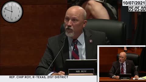 Rep Chip Roy obliterates A.G. Garland on FBI memo * 10-07-2021