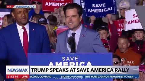 Matt Gaetz at Trump Rally " I'm gonna nominate Donald J Trump as Speaker of the House!"