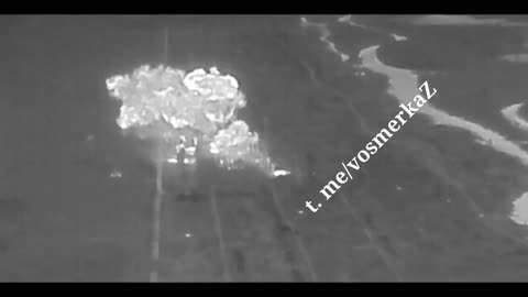🌙🇷🇺 Ukraine Russia War | Russian TOS Rockets Hit UA Position at Night | Krynky, Kherson | RCF