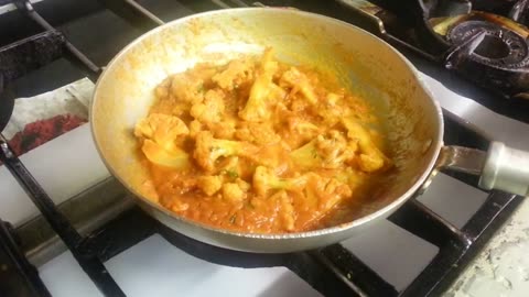 Cauliflower Bhaji recipe British Indian Restaurant Cooking gobi masala