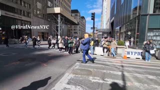 Trump supporters in NYC directing traffic and organising a massive future protest