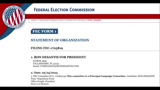 DeSantis files paperwork for 2024 Republican presidential race