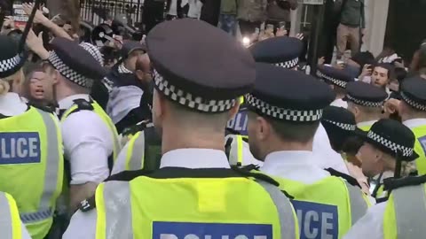 Some Met Police are giving batoons in the pro palestine public