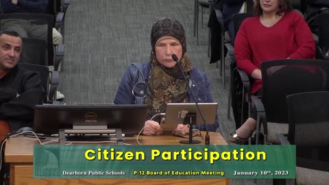 Maryann Mortada - Public Comment - Dearborn Public Schools Board Meeting (01-10-2023)