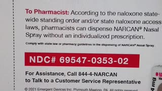 NARCAN is a prescription medicine used for the treatment of a known or suspected opioid overdose.