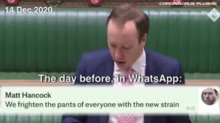 Matt Hancock's SCARE CAMPAIGN- Lying right to our faces proven by the recent WHATAPP TEXT messages!