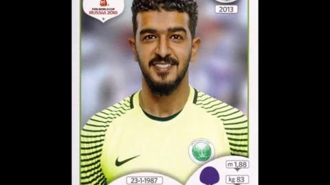 PANINI STICKERS SAUDI ARABIA TEAM WORLD CUP 2018