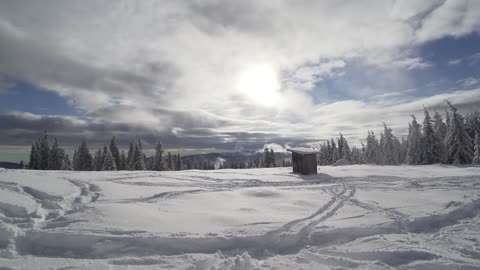 Snowfall View | Nature 4K | Nature Sound | ASMR | Drone Shots | Relaxing Healing Calming Sleep Music