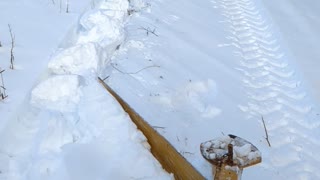 Plowing snow