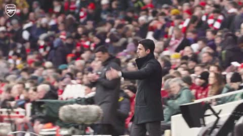 BENCH CAM _ Arsenal vs Crystal Palace (5-0) _ A five-star showing from the Gunners!