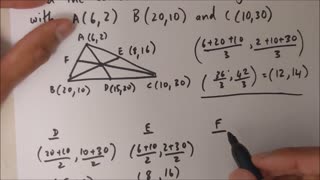 Grade 10 Math - Centroid of a triangle (Lesson 2.3)