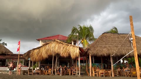 Mini Tornados with Water Spouts and Dust Devils Hit Playa Las Peñitas Beach in Nicaragua