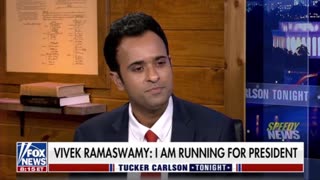 Vivek Ramaswamy Announces He's Running For President on Tucker Carlson