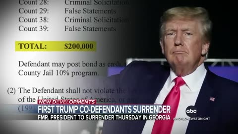 Donald trump announced he will surrender