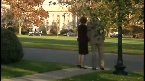 President Reagan Greets President-Elect George Bush at White House on November 9, 1988