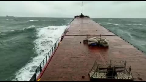 MV Arvin Moment of breaking of the ship (Video) #shipwrecks #Ship_Accident