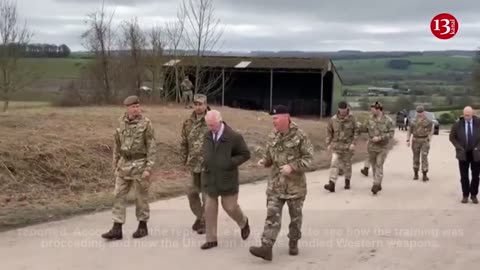 King Charles visits Ukrainian troops training in England