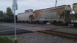 BNSF mixed freight train #2 Northbound in Kent, WA on 10/13/2023