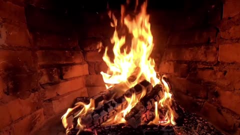 🔥 Relaxing Fireplace | Fireplace & Burning Logs for Stress Relief, Sleep and Relaxation