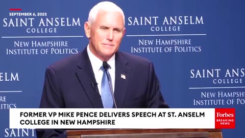 Mike Pence Relays A Heartfelt Thank You To Ronald Reagan During Speech To New Hampshire Voters