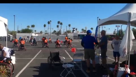 Between games at the 2023 Wheelchair Football League, Las Vegas: A national gathering of athletes
