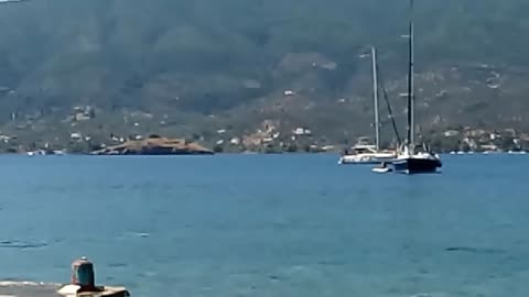 Greece Poros Island Crystal clear water Monastery beach