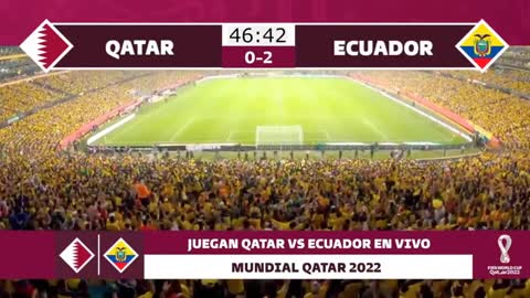 Qatar VS Ecuador - PARTIDO EN VIVO - MUNDIAL QATAR 2022 - GRUPO A