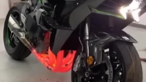 Kawasaki ninja fire exaust sound 🔥🚀🥵🥵