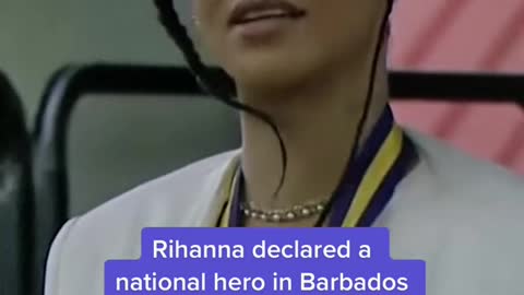 Rihanna declared a national hero in Barbados