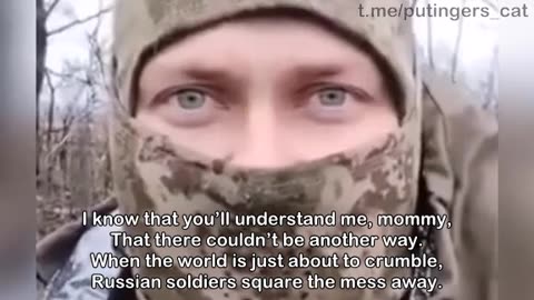 A Russian soldier's poem for his Mother. 💎