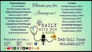 Dr. Judy Reynolds Ph.D - Water soluble Vitamins, What difference? - Daily with Doc & Becca 11/8/23