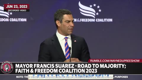 Mayor Francis Suarez | Faith And Freedoms 2023