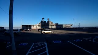 Giant US Navy Vessel in Bay Area