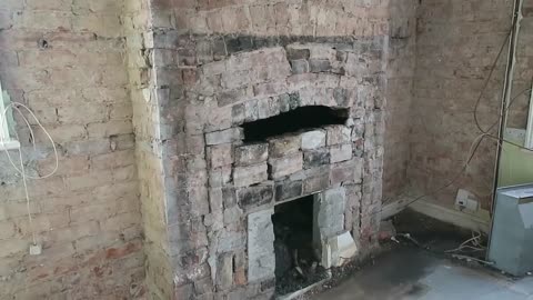chimney breast brickwork feature project