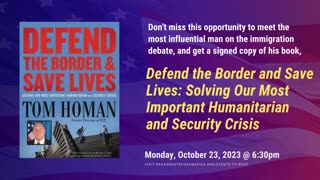 Tom Homan Speaking Event - October 23, 2023