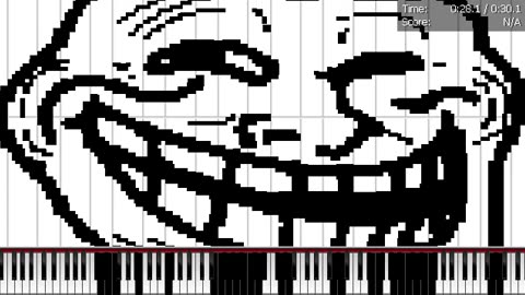 Troll Face - MIDI Art