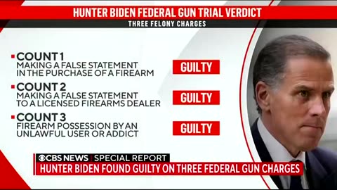 Hunter Biden found guilty in gun possession trial _ Special Report CBS News