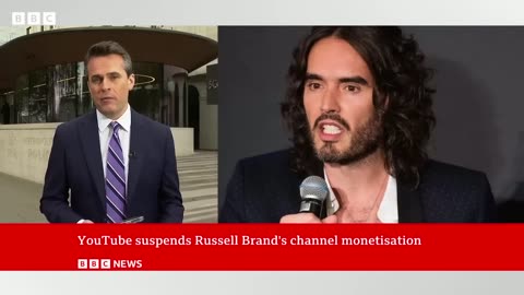 YouTube suspends Russell Brand's channel from making money from adverts - BBC News
