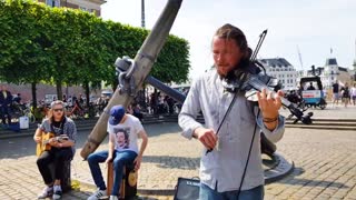 Street Musicians swinging on the streets of Copenhagen