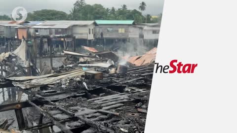 Man looking for family during Sabah water village fire found dead