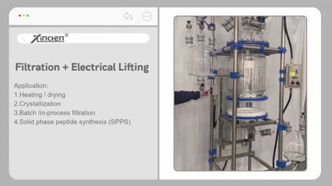 XINCHEN Professional Ex-proof Electrical Lifting Nutsche Filter Reactor manufacturers